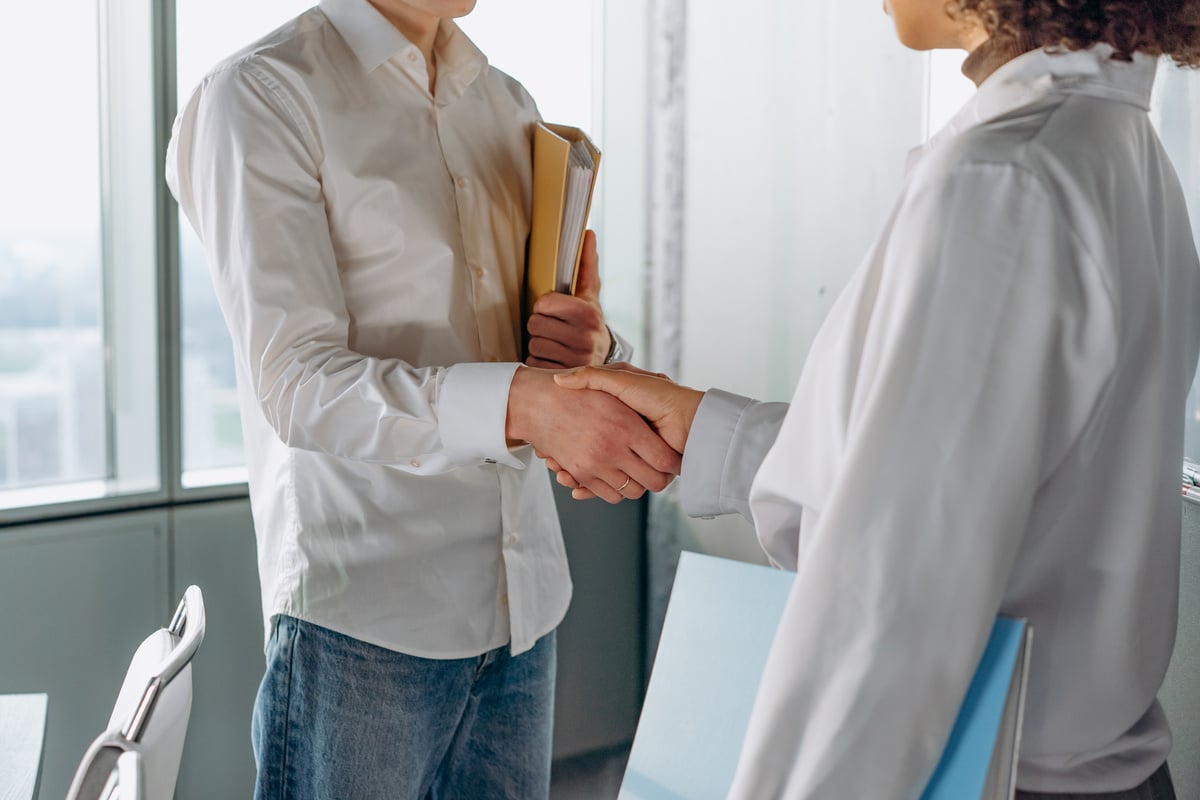 Business People in a Handshake